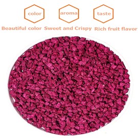 Dried Diced Dragon Fruit 4.93OZ/140G Dried Dragon Fruit Chips Snack,Cubes, No Added Sugars,Red Pitaya Dry Pieces for Cereal, Yogurt, Salads, Smoothies