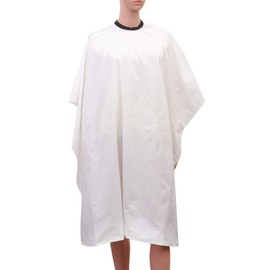 Minkissy Hairdressing Cape, Hairdresser Cape, Hairdresser Hairdressing Apron for Salon Home Perm Hair Styling Colouring Hairdressing Cape White Hairdressing Cape White