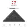 Hydroware Triangle Shower Drain - Stainless Steel Triangular Shower Floor