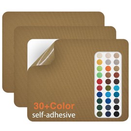 Gheeidau Canvas Repair Patch 9×11 Inch 3Pcs Waterproof Self-Adhesive Fabric Repair Patch for Tents,Boat Cover,Pop Up Canopy,Patio,Bags,Car Seats,Sofas,Furniture Cover(Camel)