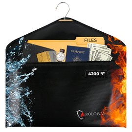 ROLOWAY Hanger Diversion Safe, Fireproof Safe with Hidden Safe Pocket, Jewelry Safe for Money Hidden Storage, Secret Safe Under Clothes with Hidden Compartment to Hide Items for Home or Travel Safe