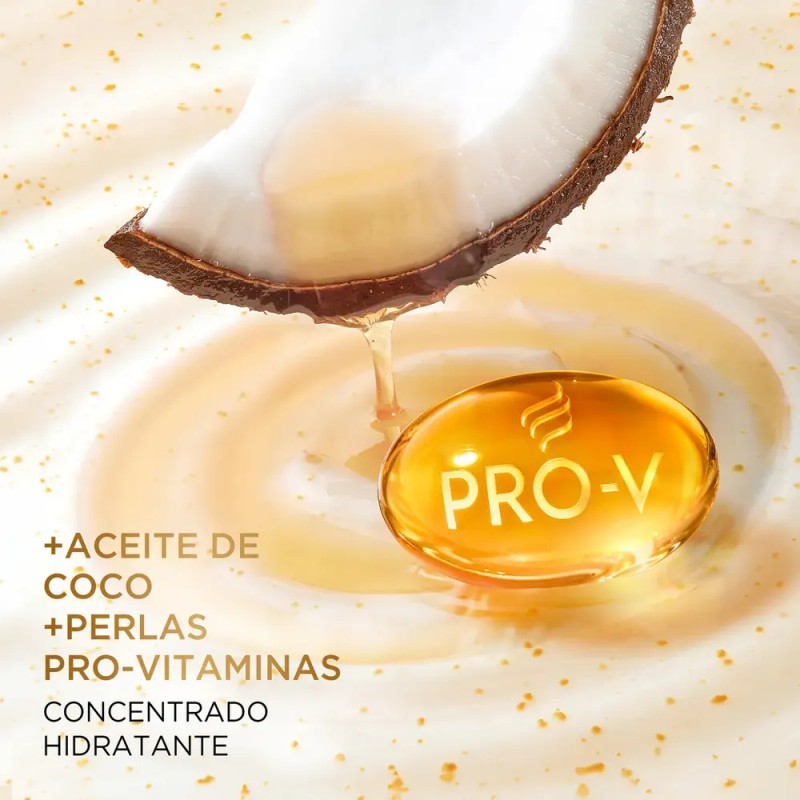 Mascarilla para cabello Pantene Hidrata, da Brillo y Movimiento con