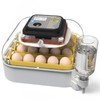MATICOOPX 20 Egg Incubator with Humidity Display, Egg Candler, Automatic