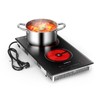 FUDELAI 2-Burner Electric Cooktop, 3200W 240V Ceramic Hot Plate with
