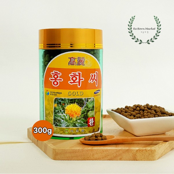 Korea Ginseng Distribution Corporation Safflower Seed Pills Safflower Seed Powder Pills 300g / 한국인삼유통공사 홍화씨환 홍화씨 가루 분말 환 300g