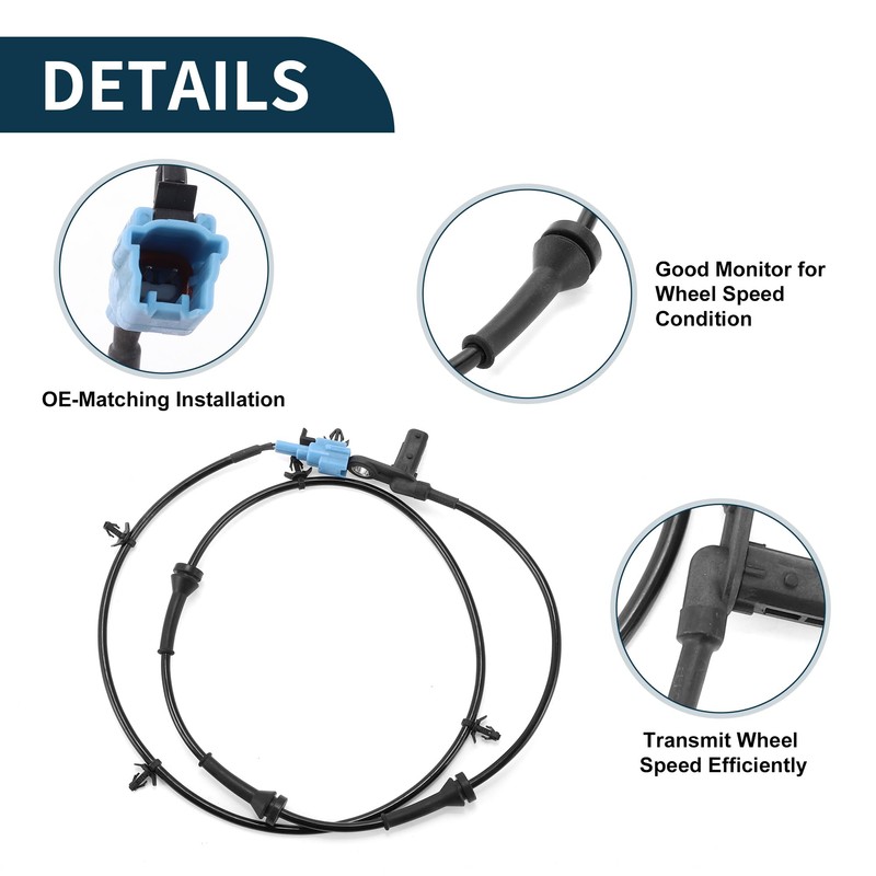TUCKBOLD ABS Wheel Speed Sensor Rear Left ABS Sensor Anti-lock