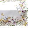Tablecloth Table Runner Cushion Cover Spring Summer White Printed with