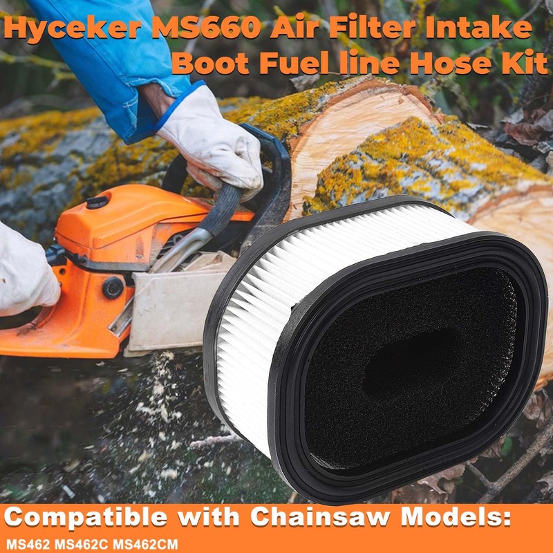 Hyceker MS660 Air Filter Intake Boot Fuel line Hose Kit