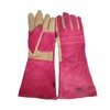 AOUCHI Cowhide BBQ Welding Gloves, Long Sleeve Fireproof and Heat