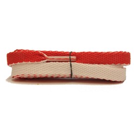 Foot Galaxy Reversible Double-Sided Red and White Flat Laces, 72 inch