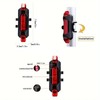 USB Rechargeable Bicycle Rear Light, 4 Modes Bicycle Tail Light,
