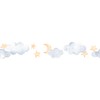 Arte cubiko Cenefa adherible nubes, luna y estrellas recámara infantil