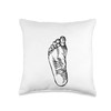 Foot Reflexology Podiatry Throw Pillow