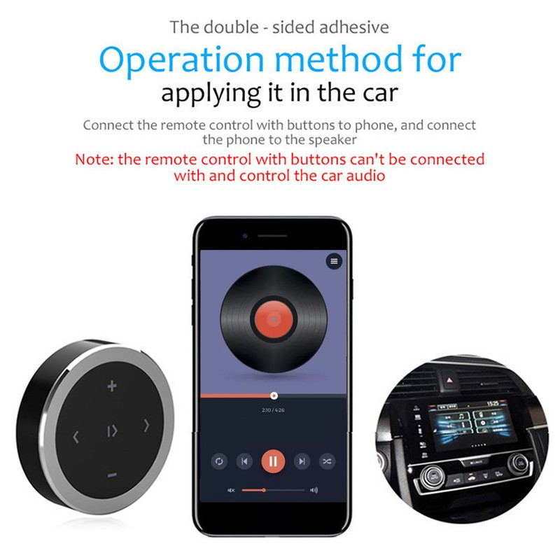 Bluetooth Media Button Smart Silver Button Bluetooth Remote Control Kit