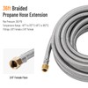 SPARKWHIZ 36Ft High Pressure Propane Hose Extension Fittings with Conversion