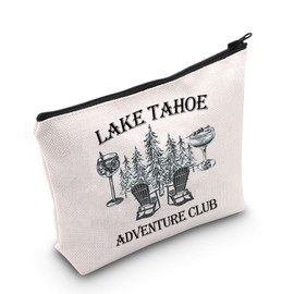 Lake Tahoe Travel Gift Lake Tahoe Adventure Club Cosmetic Bag Lake Camp Gift (Lake Tahoe CA Bag)