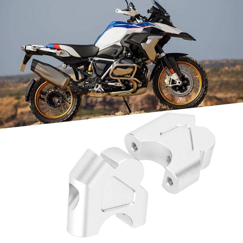 KIMISS 2Pcs Aluminum Alloy Motorcycle Handlebar Riser Handlebar Clamp Mount