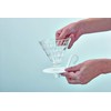 Hario V60 Glass Coffee Dripper, White, Size 1