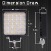 SAN YOUNG LED Work Lights for Truck, 4 Inch LED