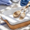 Casafina Ceramic 16" x 10.25" Rectangular Baker with Cork Tray