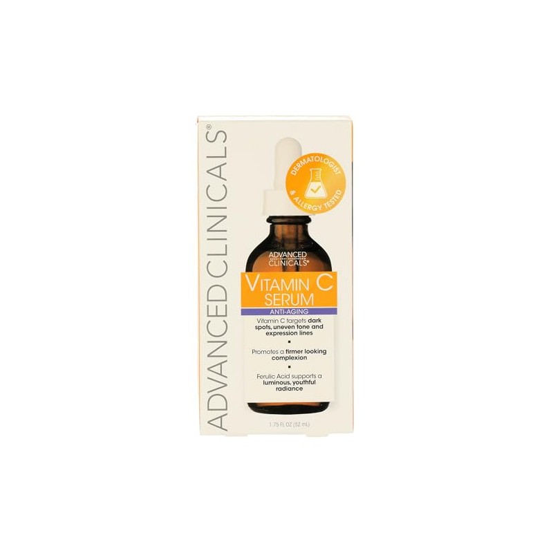 ADVANCED CLINICALS SUERO FACIAL VITAMINA C ANTIEDAD ACLARANTE CON ACIDO