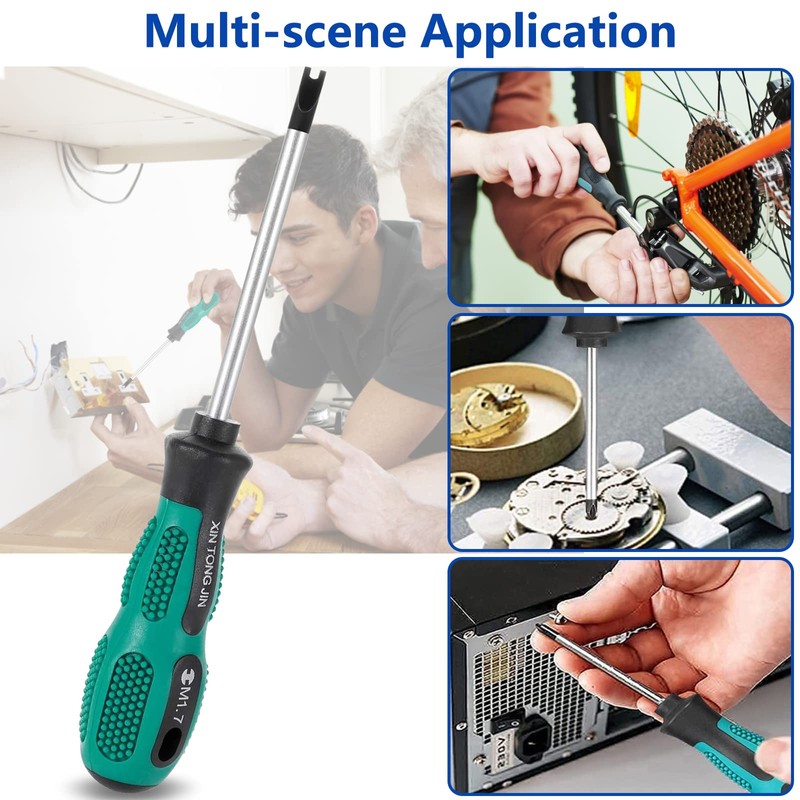 4Pcs U Screwdriver Set, Tri-Point Screwdriver Kit, U Fork Type
