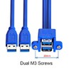 Cablecc Combo Dual USB 3.0 macho a hembra apilable 50