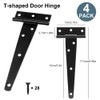 HOTUT 4 Pcs Heavy Duty T-Hinges 6 Inch (150mm), Heavy