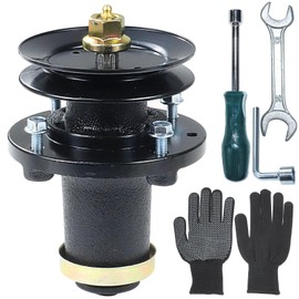 FULAIGE Pre-Greased 539131898 Spindle Assembly with 532173434 Spindle Pulley Replaces Husqvarna 539131898 Husqvarna Spindle Assembly for Husqvarna YT48DXLS TS248G TS348XD TS348D TS348XD Lawn Tractors