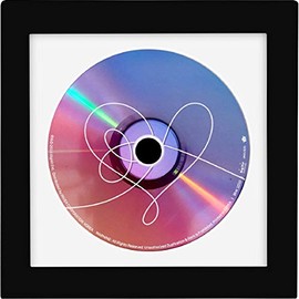 Kelendle Creative Picture Frames CD Music Frame CD Display Frame CD Wall Display for CD Gallery Office Home Decor(Black, S)