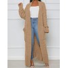LIVECLOTH Stylish Cable Knit Dual Pocket Cardigan Plus Size, Cardigan