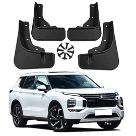 Mud Flaps Mud Guards Fit for Mitsubishi Outlander 2023-, Front & Rear Mud Splash Guards Accessories - 4 Pc, Black