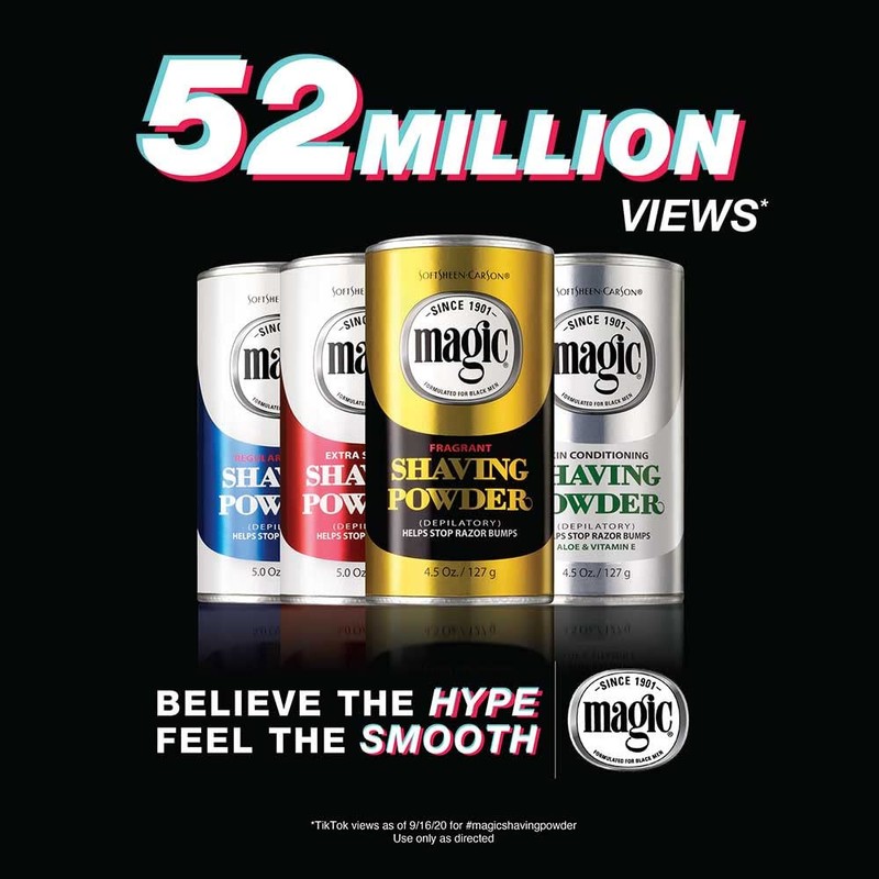 SoftSheen-Carson Magic Razorless Shaving for Men, Hair Removal Shave Powder,