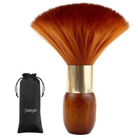 JewelryWe Professional Barber Neck Duster Brush Hair Cutting Kits Hair Salon Hair Removal Brush Broken Hairbrush Haircut Special Cleaning Brush