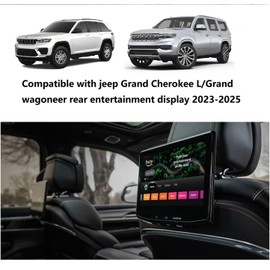 Neoprene Screen Protectors for 2022-2025 Jeep Grand Cherokee L & Grand Wagoneer | 2-Pack Shockproof Covers with 1CM Padding | Anti-Crack Protection, Easy Installation