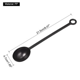 sourcing map Coffee Scoop 20pcs, 8.27" Plastic Coffee Measuring Spoons with Long Handles, Tablespoon Coffee Spoon for Ground Coffee Loose Tea Sugar or Flour, Brown