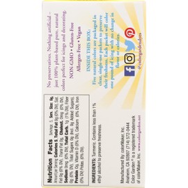 Color Garden Pure Natural Food Colors, Yellow 5 ct. 1 oz.