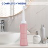 laphang Portable Bidet 500ml Pink Peri Bottle with Waterproof Pouch