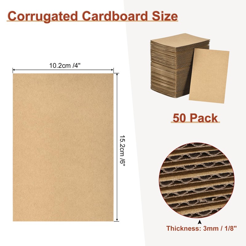 sourcing map Pack of 50 4 x 6 inch large