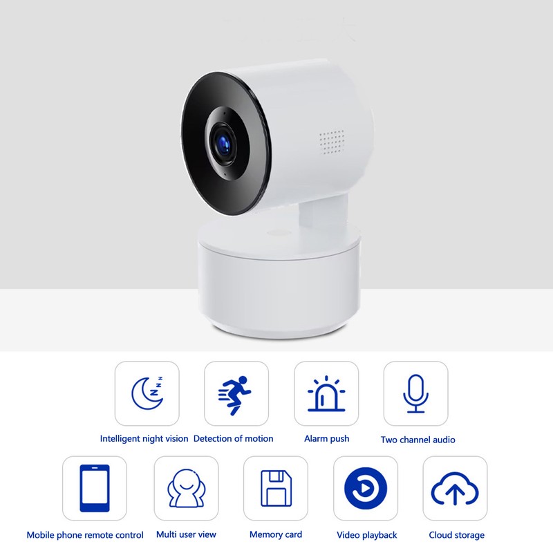 Smart Security Camera WiFi 1080P Night Vision Function Wireless Rotating