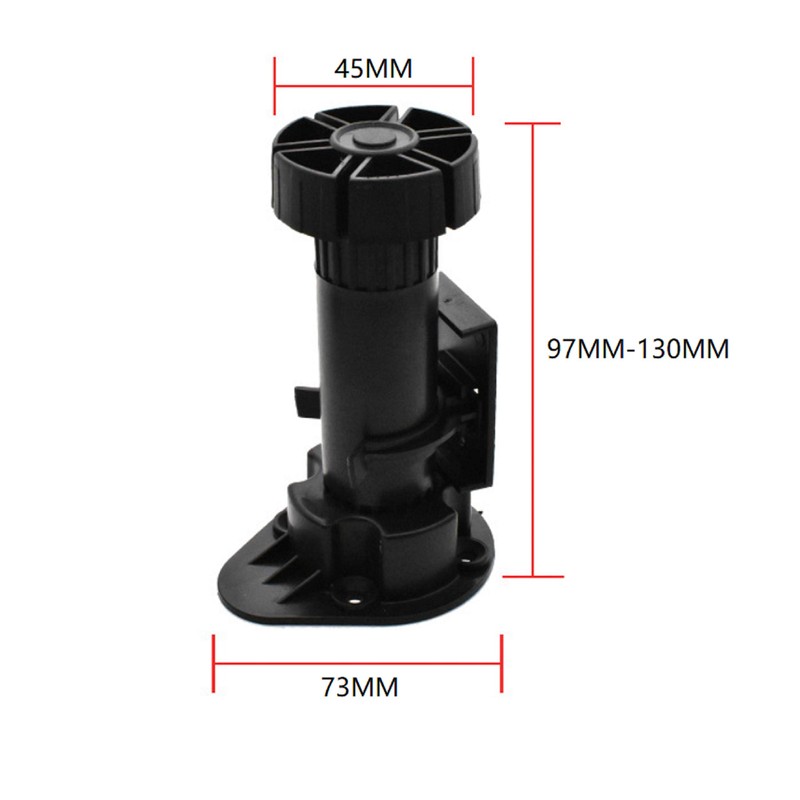 Xntun 12 Pack Black Cabinet Leveler Legs Adjustable Furniture Legs