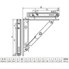 Tanner Folding Metal Shelf Brackets, Set of 2