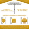 Parasol Holder Stainless Steel for Balcony Railing Round and Square