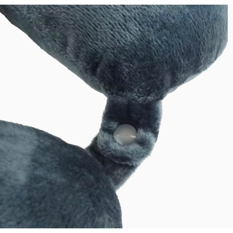 Wolf Essentials Adult Cozy Soft Microfiber Neck Pillow for Travel