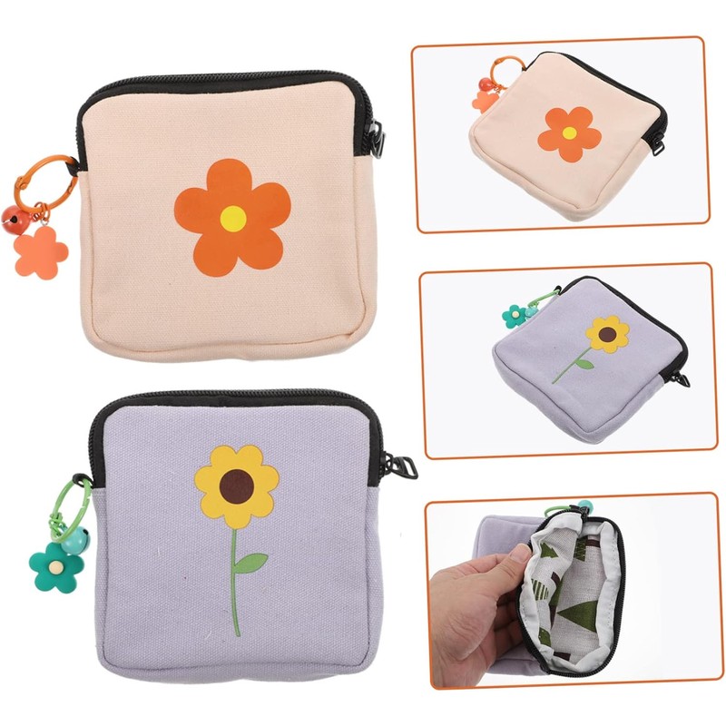 Mobestech 4piezas Bolsas De Almacenamiento De Toallas Sanitarias Diseño Atractivo