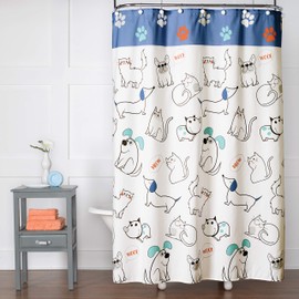 SKL HOME Shower Curtain, Pet Playground, Multicolored