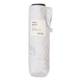 Waterfront U351-0814GY1-BA Umbulatio Neo Mini Sketch Flower Pale Gray 20.1 inches (51 cm) Mini Size Easy Open and Close Ladies Umbulatio Umbrella