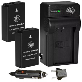 BM 2X EN-EL20A Batteries & Charger for Nikon Coolpix P1000, Coolpix A Cameras