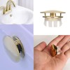 Solid Brass Sink Overflow Cover,Double Layer Copper Solid Ring Insert