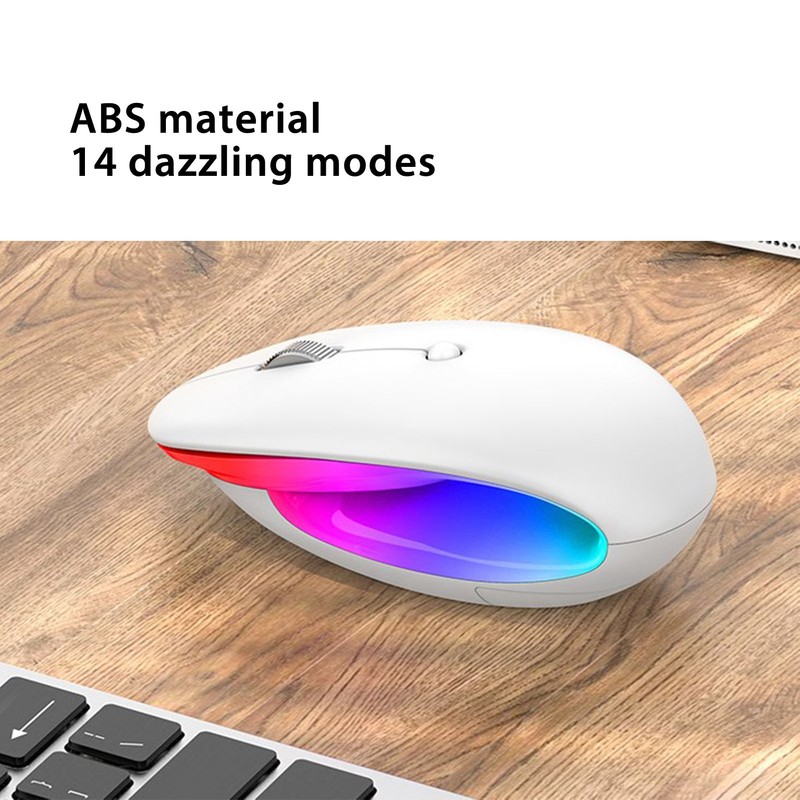 Wireless Mouse 2.4G Single Mode RGB Silent with High Accuracy